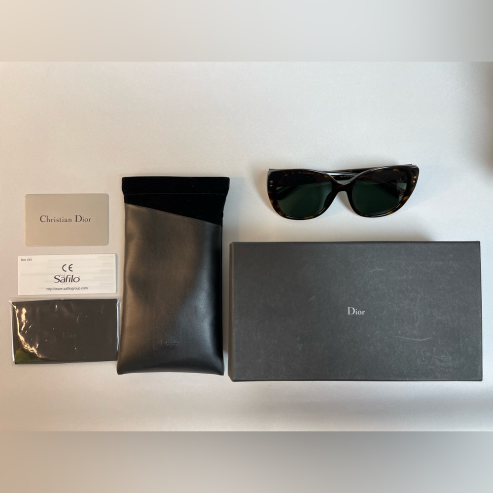 Christian Dior - Brown Square Sunglasses